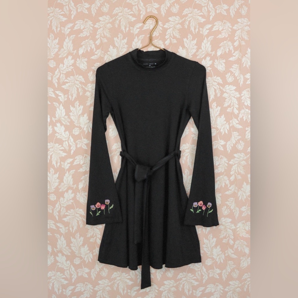 New Purusha People Dark Pansy Mini Swing Dress